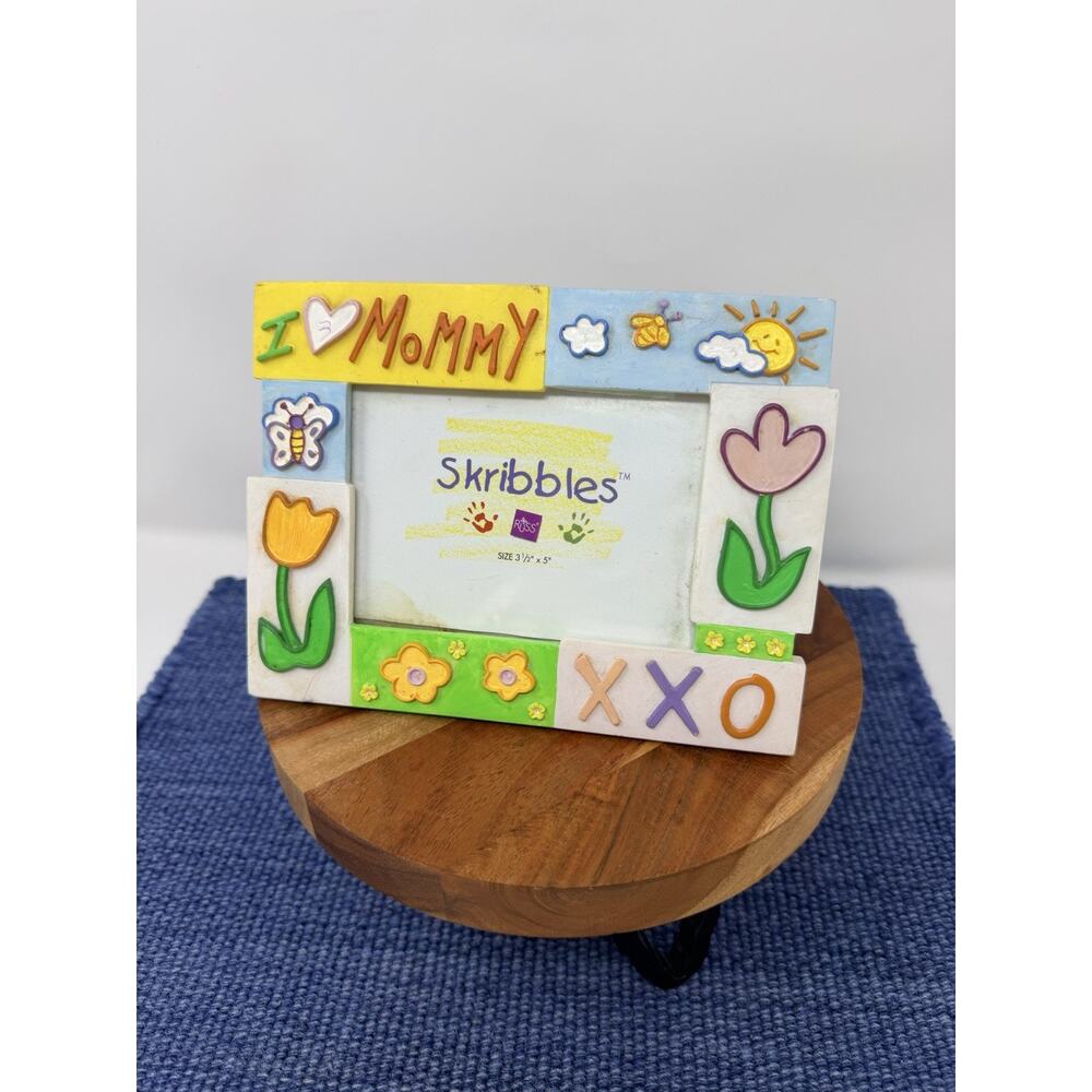 Russ Skribbles Photo Frame I Love my MOMMY Tulip Floral